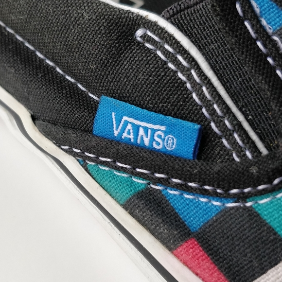 Vans Slip Slide Multi color Checkerboard Shoes 7 - Picture 8 of 10